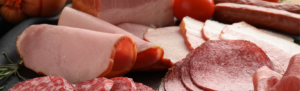 Image of various processed meats.