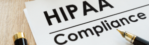 Image that states HIPAA Compliance
