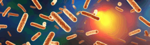 3D Illustration of Legionella Bacteria Causing Legionnaires' Disease